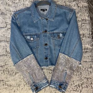 FashionNova Crop Jean Jacket